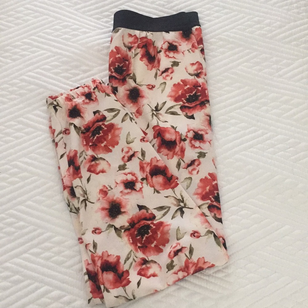 Floral jogger pants